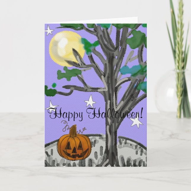 Spooky Happy Halloween Card (Front)