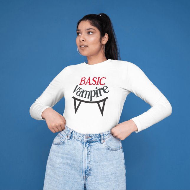 Spooky Happy Halloween party Basic vampire teeth Sweatshirt (Creator Uploaded)