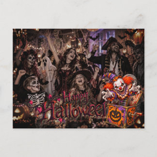 Spooky Happy Halloween Personalized Photo Postcard