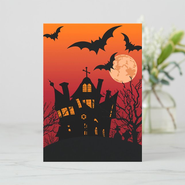 Spooky Haunted House Halloween Night  Invitation (Creator Uploaded)