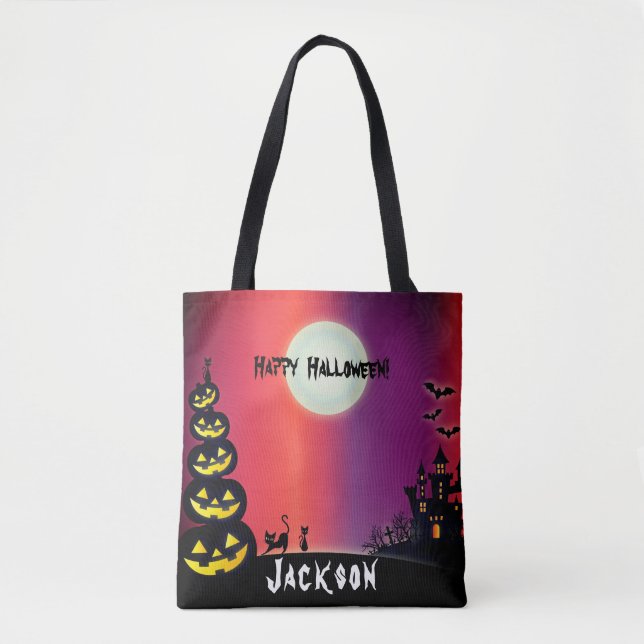 Spooky Haunted House Halloween    Tote Bag (Front)