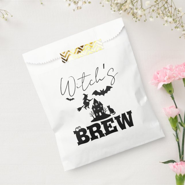 Spooky Haunted House & Witch Silhouette |  Favour Bags (Sealed)