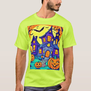 Spooky Haunted Mansion Art T-Shirt