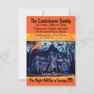 Spooky Haunted Mansion Halloween Text