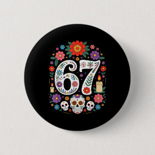Spooky Haunted Six Seven Trending 67 Gen Alpha 6 Cm Round Badge