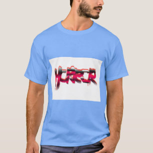 Spooky “Horror” Print T-Shirt for True Scare Lover