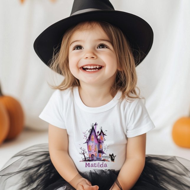 Spooky house Halloween birthday party Toddler T-Shirt (Creator Uploaded)