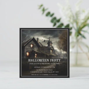 Spooky House Halloween Party Invitation