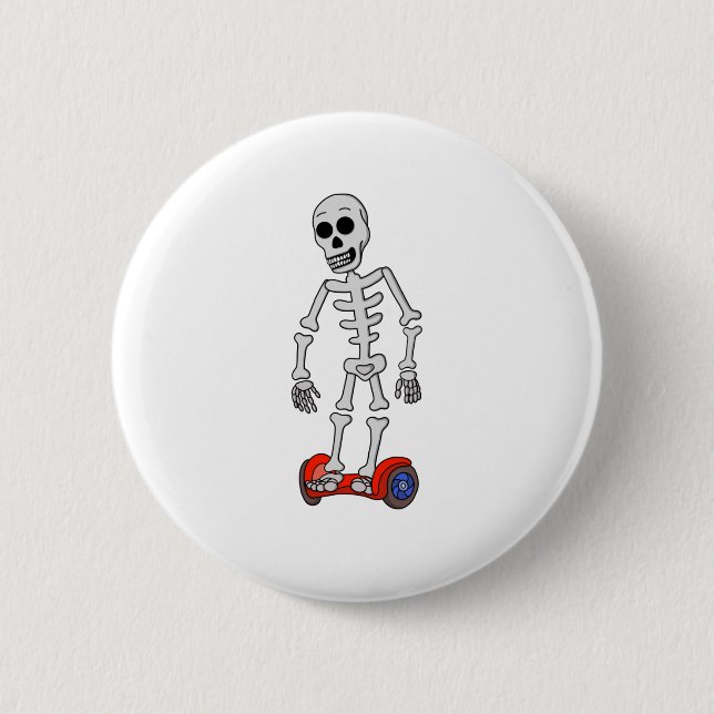 Spooky Hover Bones 6 Cm Round Badge (Front)