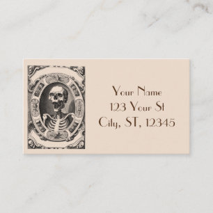 Spooky Human Skull Thunder_Cove Business Card