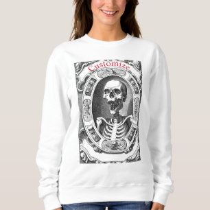 Spooky Human Skull Thunder_Cove Sweatshirt