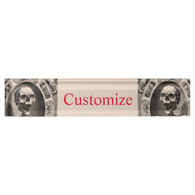 Spooky Human Skulls Thunder_Cove Nameplate (Front)
