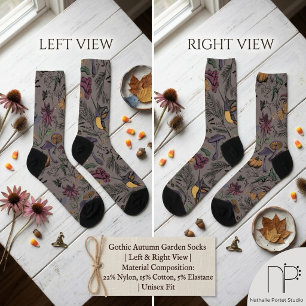 Spooky Hummingbird Garden Socks