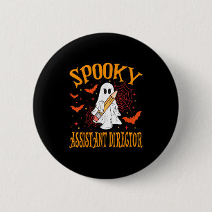 Spooky Istant Director Ghost Funny Halloween Schoo 6 Cm Round Badge
