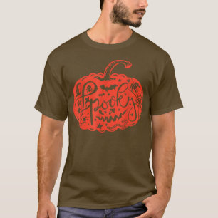 Spooky jack o lantern Halloween Design  T-Shirt