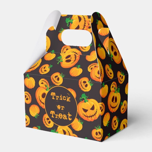 Spooky Jack-O-Lantern Halloween Favour Box (Front Side)