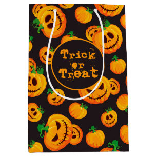 Spooky Jack-O-Lantern Halloween Gift Bag