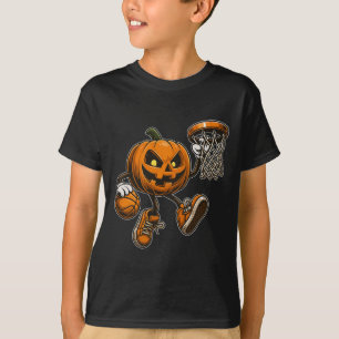 Spooky Jack O Lantern Sketll Dunk Halloween Costum T-Shirt