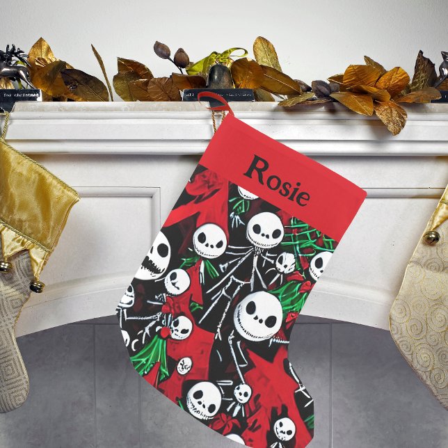 Spooky Jack O'Lantern Christmas Small Christmas Stocking (Creator Uploaded)