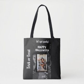 Spooky Kids Halloween Party Invitation Template Tote Bag