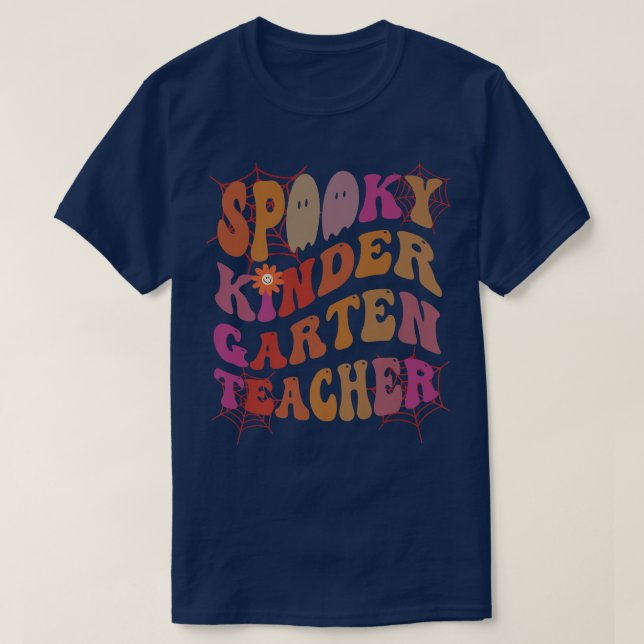 SPOOKY KINDER GARTEN TEACHER Costume This Is My Fa T-Shirt (Design Front)