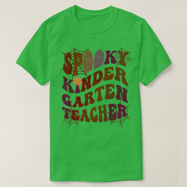 SPOOKY KINDER GARTEN TEACHER Costume This Is My Fa T-Shirt (Design Front)