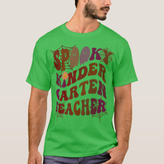 SPOOKY KINDER GARTEN TEACHER Costume This Is My Fa T-Shirt