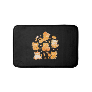 Spooky Kittens Classic T-Shirt Bath Mat