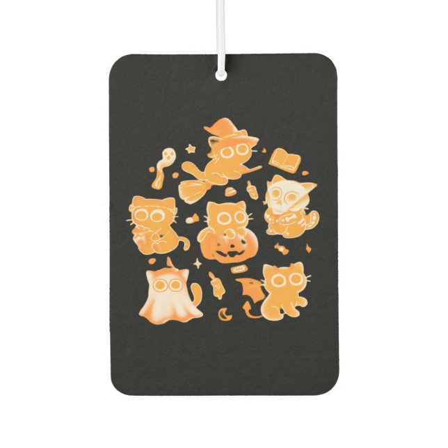 Spooky Kittens Classic T-Shirt Car Air Freshener (Front)