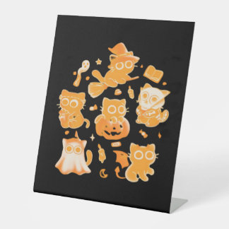 Spooky Kittens Classic T-Shirt Pedestal Sign