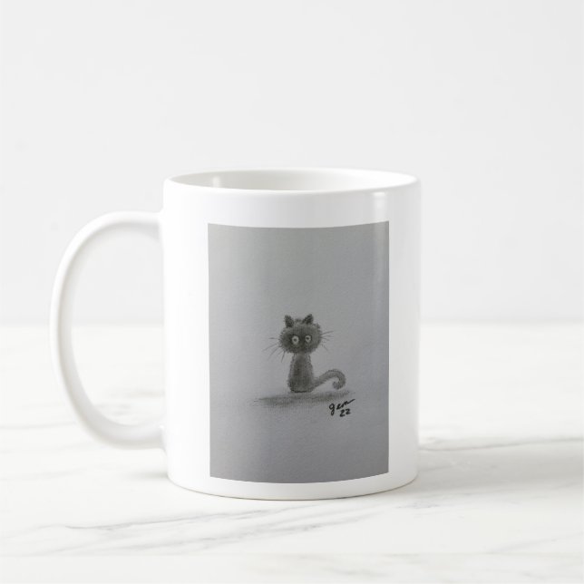Spooky Kitty Coffee Mug (Left)