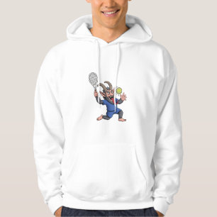 Spooky Krampus Playing Tennis Christmas Hoodie