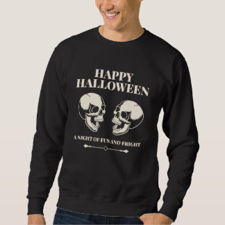 Spooky Laughing Skulls Happy Halloween Sweatshirt