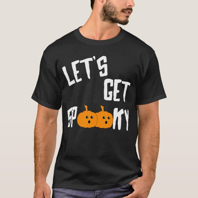 Spooky Let's Get Smashed Halloween Pumpkin Party T-Shirt (Front)