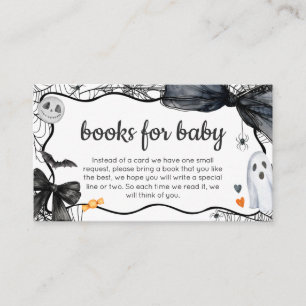 Spooky Little Boo Baby Shower Books for Baby Enclosure Card