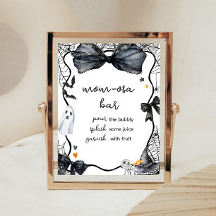 Spooky Little Boo Baby Shower Mum Osa Bar Sign