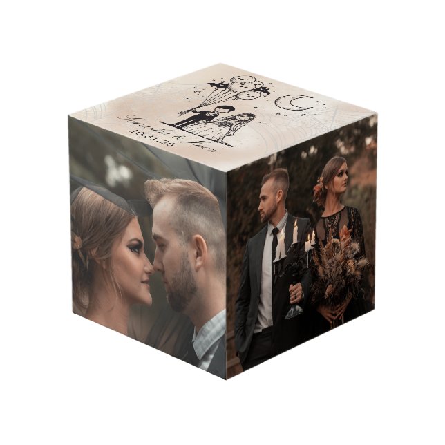 Spooky Little Couple Cube (Front Angled)