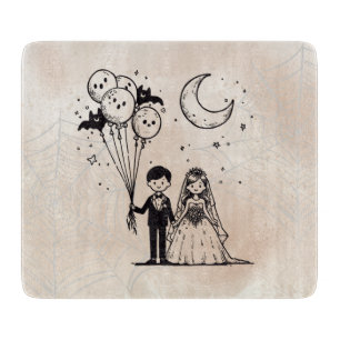 Spooky Little Couple Cutting Board