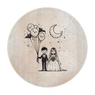 Spooky Little Couple Cutting Board