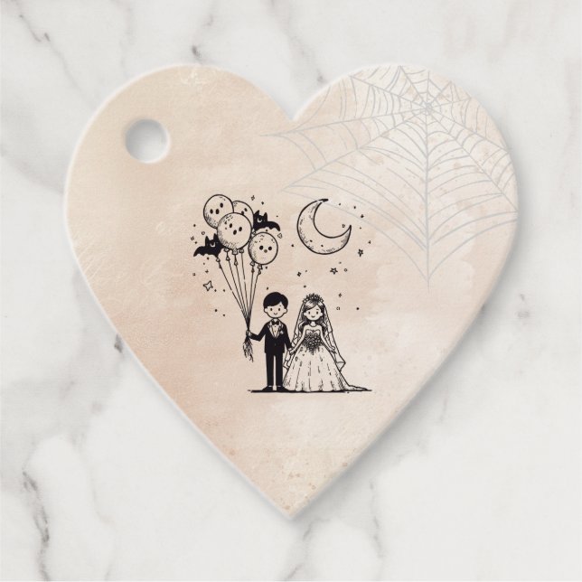 Spooky Little Couple Favour Tags (Front)