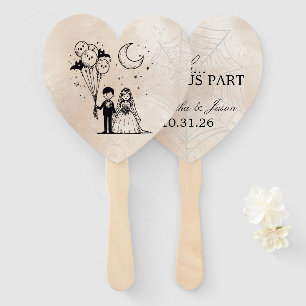 Spooky Little Couple Hand Fan