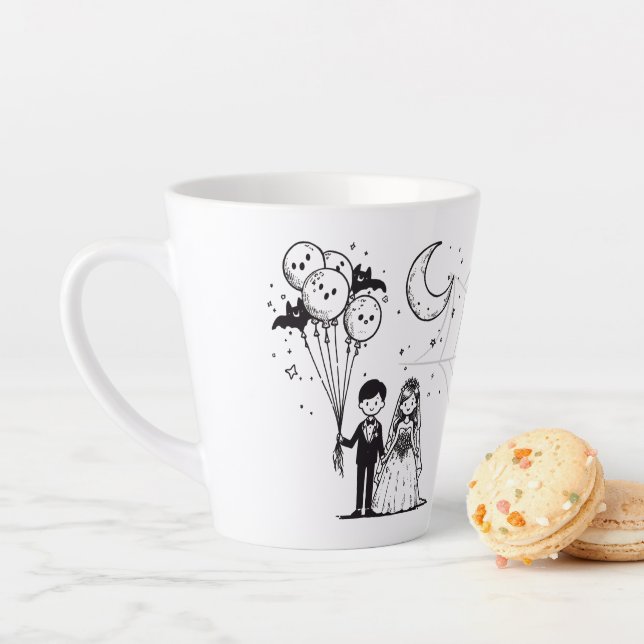 Spooky Little Couple Latte Mug (In Situ)