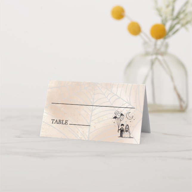 Spooky Little Couple Place Card (Front)