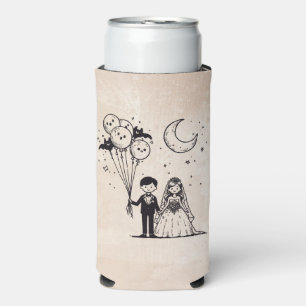 Spooky Little Couple Seltzer Can Cooler