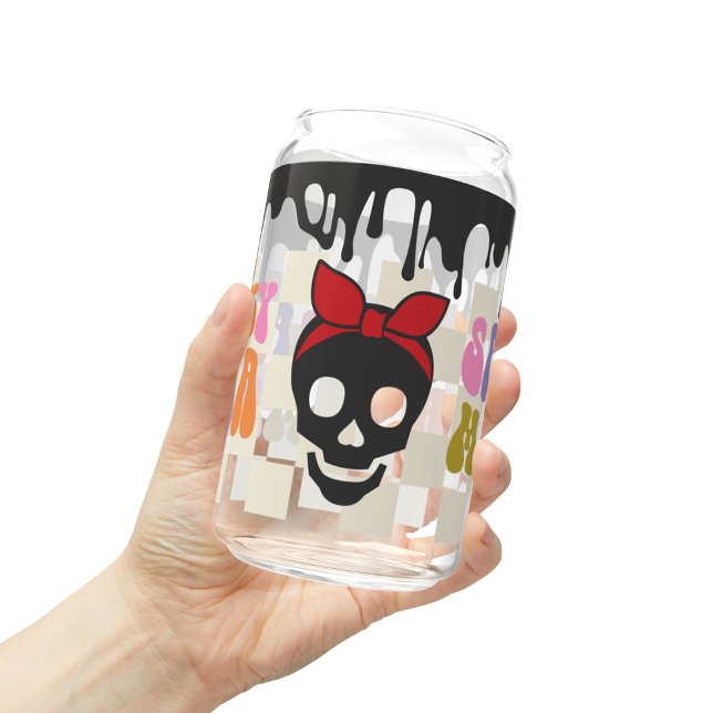 Spooky Mama Halloween Mug, Fall Halloween Gift Can Glass (Creator Uploaded)