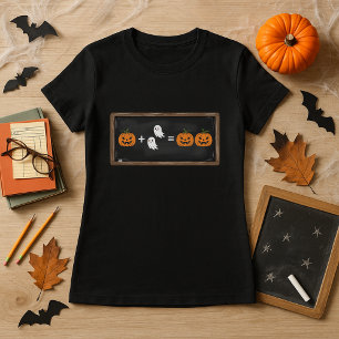 Spooky Math Pumpkin & Ghosts for Math Teachers T-Shirt