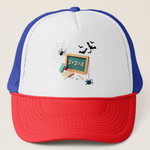 Spooky math teacher's   trucker hat
