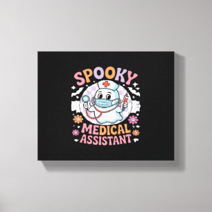 Spooky Medical Assistant Cute Halloween Essential  Canvas Print