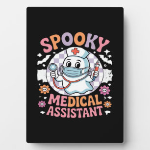 Spooky Medical Assistant Cute Halloween Essential Plaque
