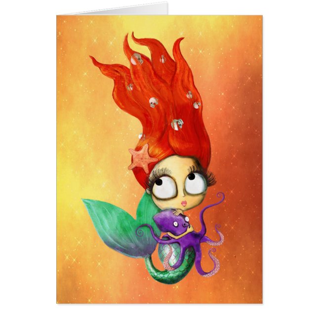Spooky Mermaid with Octopus (Front)